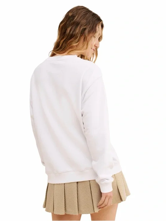 White 'AS IF' Graphic Sweatshirt - Picture 4 of 10